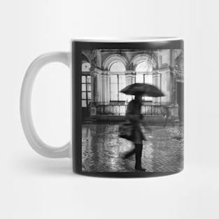 Man with umbrella Mug